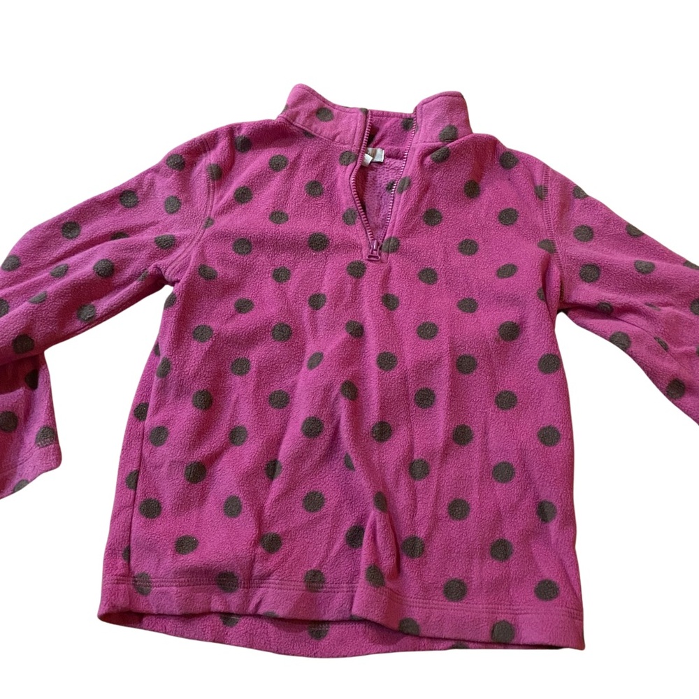 Garnet Hill girls fleece top - size m